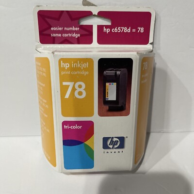 H 78 HP 78 Tri Color Ink Cartridge OEM C6578D Expired 2002 Ink Jet Print ...