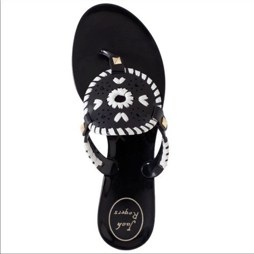 jack rogers black jelly sandals