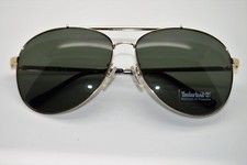 Timberland Aviator Gold-Tone Sunglasses Green Lens TB7129-32N