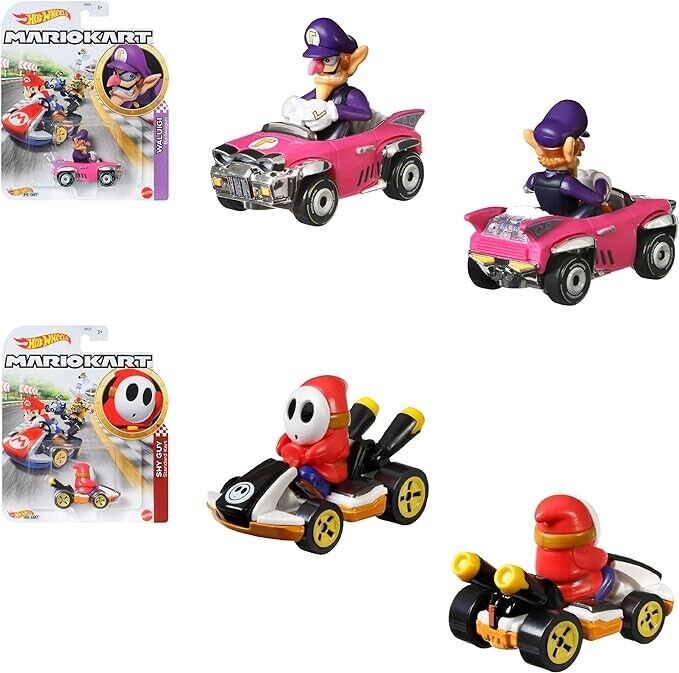Hot Wheels Mario Kart Assortment Set 8 Mini Cars 987F-GBG25