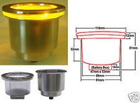 Led Cup Holder For Boat / Rv Cup Holder Yellow Battery Power Led Cup Holder For Boat / Rv Cup Holder Yellow Battery Power