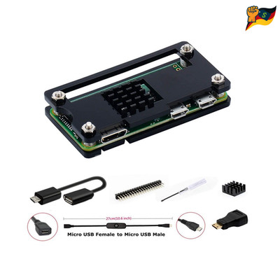 Raspberry Pi Zero 2 W Starter Kit, Gehäuse, 4-Port-USB-Hub, Kühlkörper, OTG