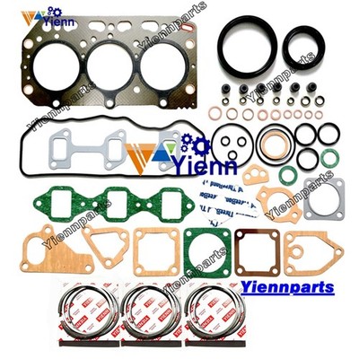 3TNB78 Full Gasket Kit Piston Ring Set For Yanmar John Deere 3012DF105 Generator