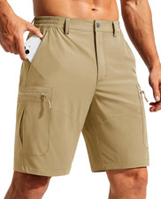 Men s 9" Quick Dry Hiking Cargo Shorts, Lightweight Water Resistant