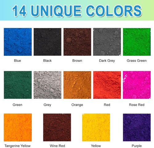 High Concentration Wine Red Iron Oxide Pigment for Concrete & Bath Bombs, 2 lbs - Picture 9 of 11