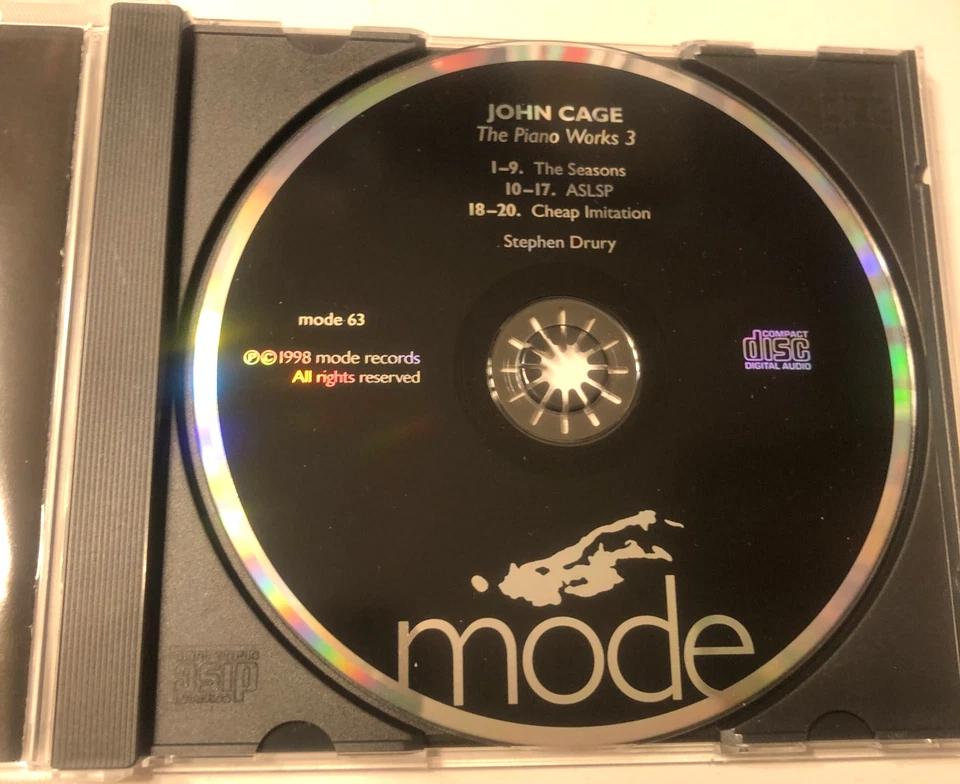 John Cage The Piano Works 3 The Seasons Aslp Cheap Imitation CD Stephen Drury Foto 3 de 4