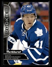 2016-17 Parkhurst #339 Nikita Soshnikov Rookie Card Toronto Maple Leafs