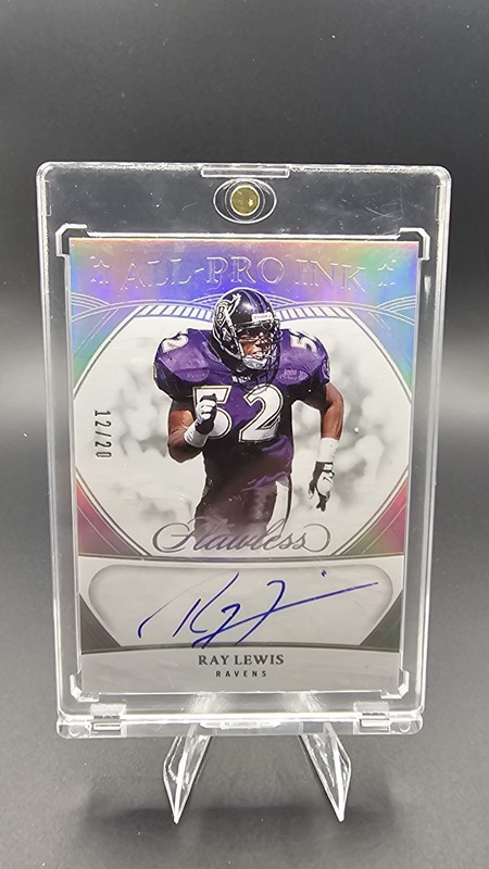 Ray Lewis 2025 Flawless All-Pro Ink Auto #API-RAL /20 Ravens HOF On-Card Auto
