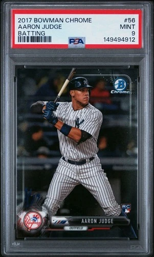 2017 Bowman Chrome Aaron Judge Batting RC #56 PSA 9