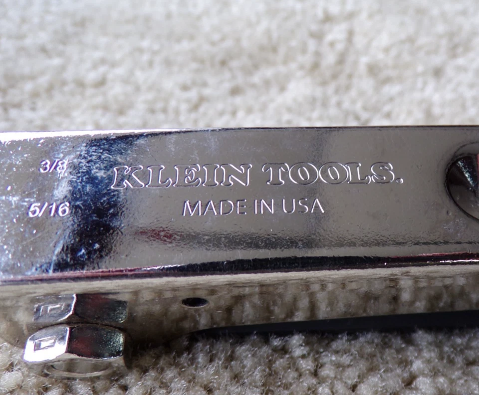 3/8 to 1/4 inch - Klein Tools 70579 5 Piece SAE Fold-Up Hex Key Set, 70579 @d1 - Image 3 of 4