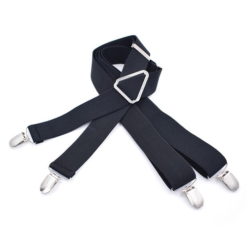 1pc X Shape Mens Suspenders Wide Adjustable and Elastic Braces Pants Strap - Picture 8 of 12