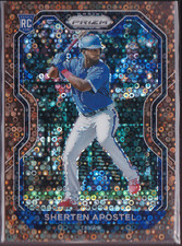 2021 Panini Prizm Bronze Donut Circles Prizm #110 Sherten Apostel RC /40