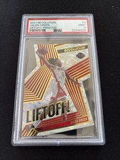2021-22 Panini Revolution Jalen Green Liftoff! Fractal PSA 9 Rockets