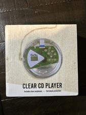 ClearTech Clear Compact Disc Player With Earphones Brand New Sealed 