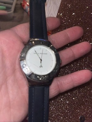 EAU de ROCHAS Men s Watch, Black Straps