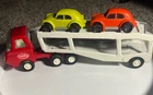 VINTAGE TOY 1970s Mini TONKA Car Carrier Set 55010 w/ 2 Original VW Beetle Cars