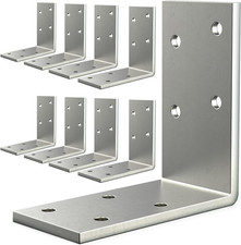 8PCS 3X3X1.5 L Brackets Heavy Duty Galvanized Corner Brace 90 Degree.....