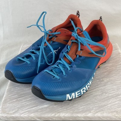Merrell MTL Long Sky Mens Trail Running Shoes Size 11 Blue Orange Vibram