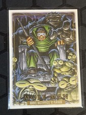 2024 SkyBox Marvel Masterpieces 92 Platinum Mole Man #52 Canvas