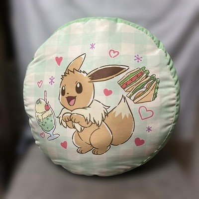 Pokemon Eevee Reversible Cushion Cafe Art, 33cm, Used (Crane Game