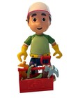2007 Mattel 10" HANDY MANNY Talking Fix It Doll + 5 Tools & Toolbox