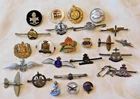 25x WW1 WW2 INC SILVER RAF REGIMENT ETC MILITARY ENAMEL SWEETHEART BADGE BROOCH