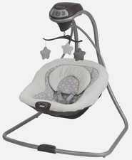 Graco Simple Sway Infant Swing w/ Overhead Mobile, Music, Vibration, Plug-In