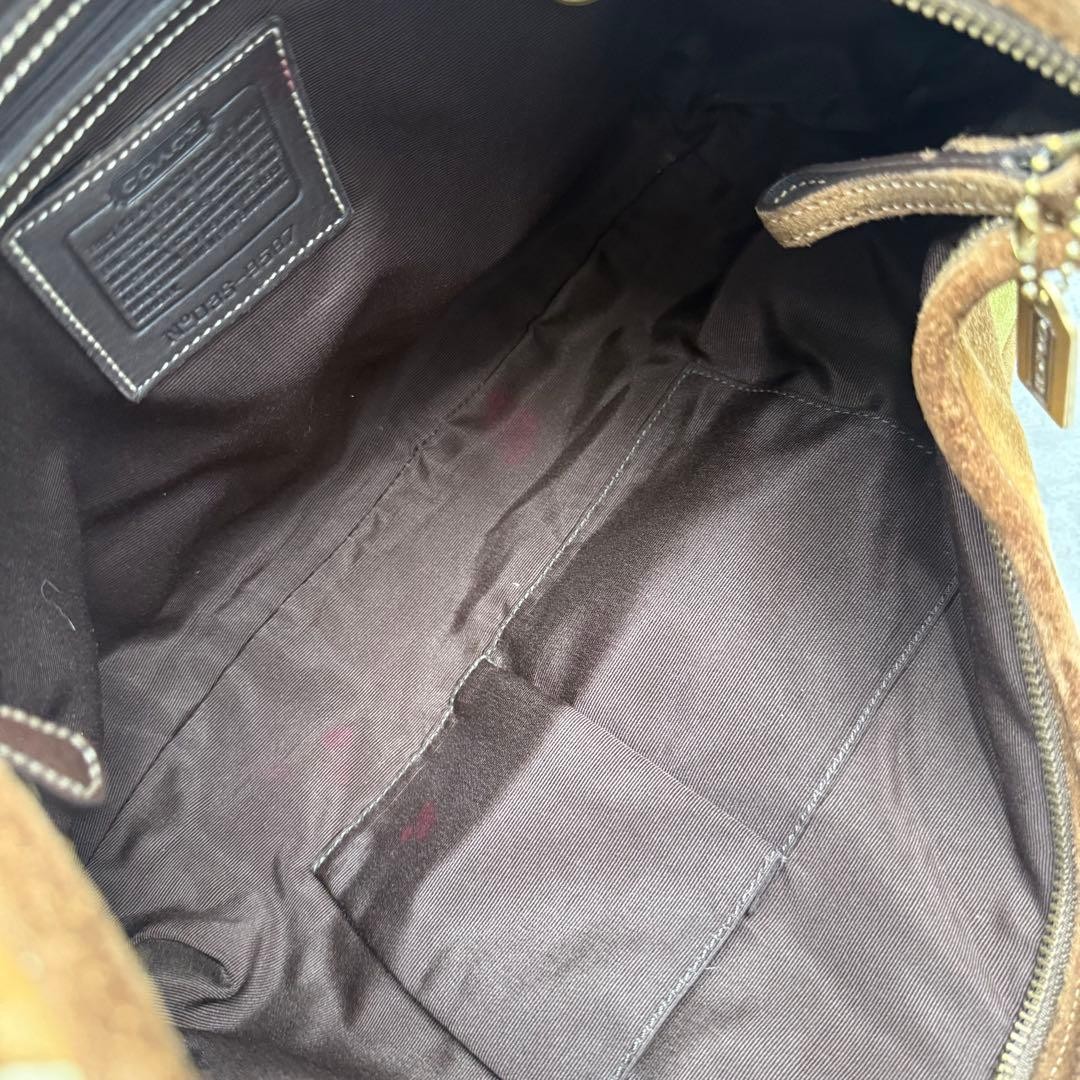 Coach 9587 Patchwork Shoulder Bag Multicolor Sued… - image 13