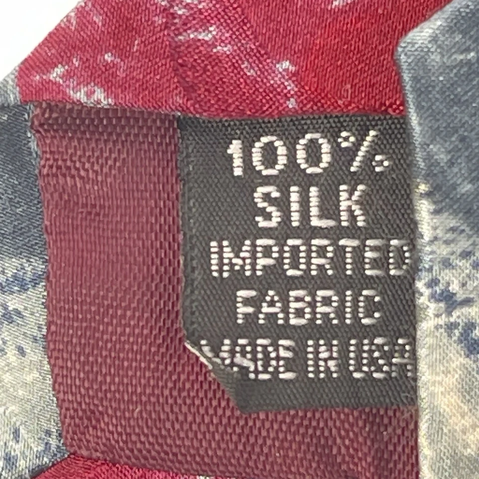 VTG Structure Men's Silk Necktie Abstract Multicolor Art Print Design 56” X 4 “ - Image 4 of 4