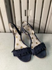 Boden Navy Blue Suede Leather Hi-Heels - Previously Worn - AO197 - UK 6 EUR 39