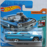 Hot Wheels 1964 Chevy Chevrolet Impala Blaumetallic Tooned Neu/Ovp Oldtimer ´64