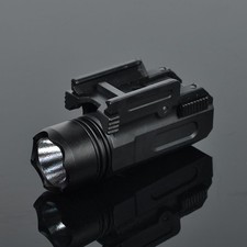 Tactical Pistol Flashlight LED White Light 20mm Picatinny Rail Mount For Glock