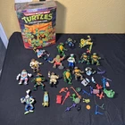 Vintage Collector's Carry Case Teenage Mutant Ninja Turtles With 15 Figures