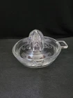 Vintage Juicer Federal Clear Glass Orange Lemon Citrus Reamer  Marks F In Shield