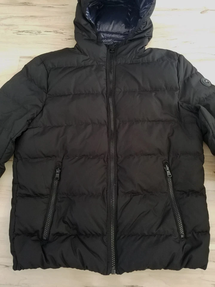 Michael Kors Premium Down Lightweight Hooded Zip up Black Puffer Jacket Size S - Image 2 of 4