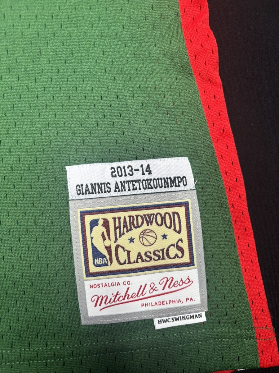 NWT Authentic Giannis Antetokounmpo Mitchell Ness 2013 2014 Bucks