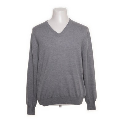 Gran Sasso, Pullover, Größe: 50, Grau, Wolle, Einfarbig, Herren #iXh