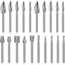 Honoson 20-Piece Wood Carving Tools Set - Includes HSS Engraving Drill Accessori