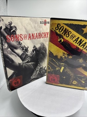 Sons of Anarchy - Season 2+3 - FSK 18 - 2 Boxen mit je 4 DVDs  Guter Zustand