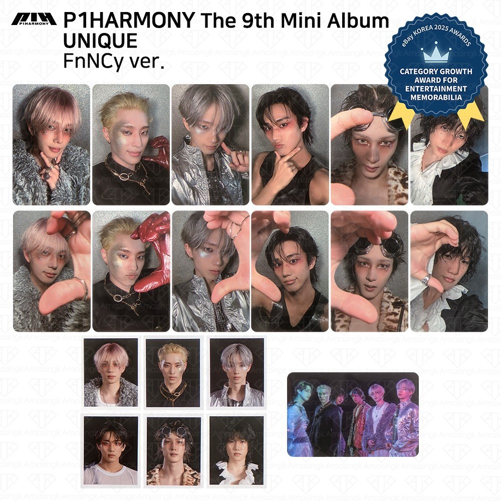P1Harmony サノク トレカ 9枚セット P1Harmony 9th Mini Album UNIQUE FaNCy ver. Photocard | eBay
