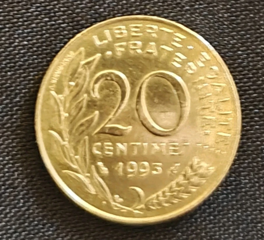 Pièce 20 Centimes Marianne – France 2000, TB, Cuivre