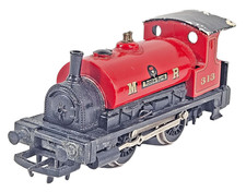 Hornby R159 Class 0F Pug 0-4-0ST Robbie Burns 313 OO MR Red Steam Runner Unboxed