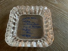 Vintage Ashtray Carter Hotel 