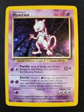 Pokémon TCG Mewtwo Base Set Holo Rare Card 10/102 Perfect Holo, Nm All Day