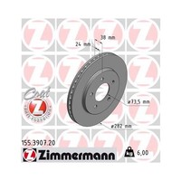 2X Zimmermann Bremsscheibe Coat Z Vorderachse Ø 82Mm FüR Chrysler 155.3907.20