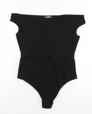 Schwarzer Damenbody Größe 10 von Missguided Größe UK 10