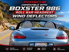 Porsche Boxster 986 Compatible Roll Bar Headrest Wind Deflector Left Right Set