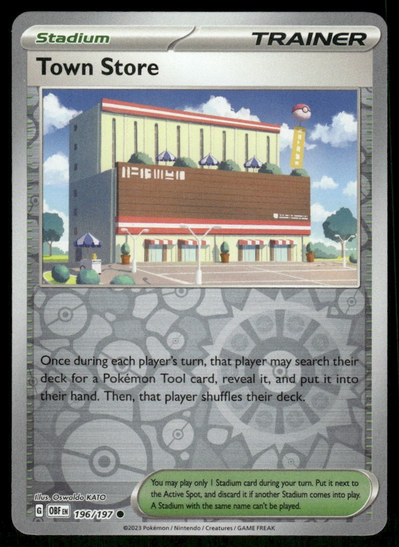 Town Store 196/197 Reverse Holo Obsidian Flames Pokemon TCG trading card