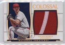 2022 National Treasures Colossal Materials Holo Gold 11/25 Tyler Mahle 2s2