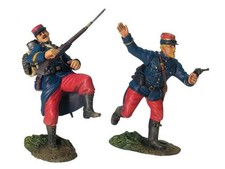 W Britain Toy Soldiers World War I 17820 French Infantry Command Set No 1